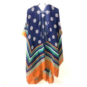 Woven Heart sheer duster cardigan